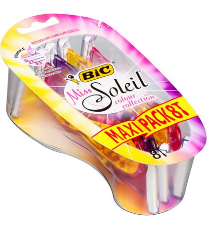 Bic Miss Soleil razor Color Collection лезвия для бритья 8 шт